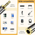 (Preorder) MOSWAG 3.5mm to 1/4" Stereo Adapter, 1/8" (3.5mm) Male to 1/4" (6.35mm) Female Adapter, Compatible Amplifiers, Home Theater Equipment, Electric Guitars, Digital Pianos. 