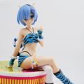 iBis_ 15cm Anime Re:Life In A Different World From Zero Action Figure Ram Rem Tarzan Outfit Computer Ornament. 