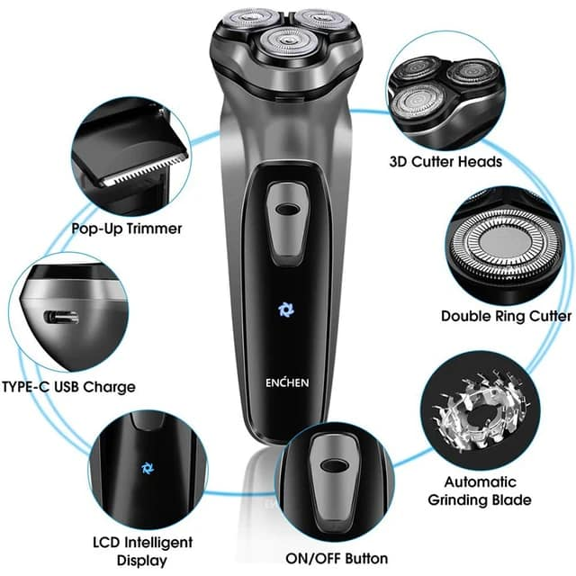 BlackStone%20Enchen%20Electric%20Shaver%20with%203D%20Floating%20Shaver%20Heads%20and%20Double%20Track%20Blades%20-%20Image%202
