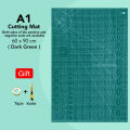 A1 Cutting Mat | Cutting Pad | Craft Cutting Board | Non-Slip Surface For Fabric | Double Sided Line Guides Self Healing Craft Mat | Desk DIY Handmade Stickers Cutting Plate Office Supplies | PVC Patchwork Cut Pad Durable Patchwork Tools. 