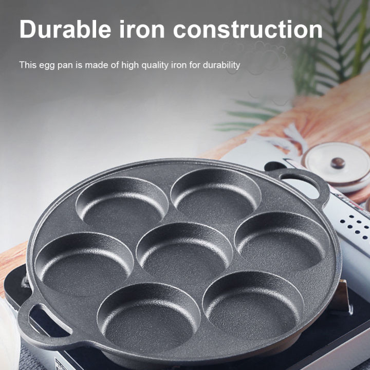 (Preorder)%C2%A0%E3%80%90winnereco%E3%80%917-cup%20Cast%20Iron%20Egg%20Pan,%20Non-stick%20Pancake%20Pan%20with%20Brush,%20Omelette%20Pan%20for%20Gas%20and%20Induction%20Cooktops%20-%20Image%205