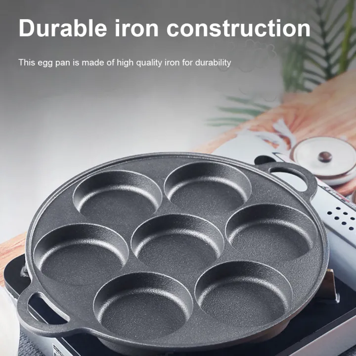 (Preorder)%C2%A0%E3%80%90winnereco%E3%80%917-cup%20Cast%20Iron%20Egg%20Pan,%20Non-stick%20Pancake%20Pan%20with%20Brush,%20Omelette%20Pan%20for%20Gas%20and%20Induction%20Cooktops%20-%20Image%205