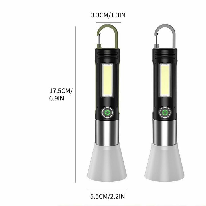 Smiling-Shark-SD0707-Ultra-Bright-Torchlight-LED-Flashlight-M60-Camping-Light-Torch-Light-Pocket-Portable-With-Hook-USB-Rechargeable-Outdoor-Zoomable-Waterproof-Hiking-Emergency%20-%20Image%209