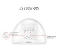 LULAA SUNone 48W UV nail dryer lamp Gel LED white light for nail machine nail curing lamp for Gel polish nail art tools. 