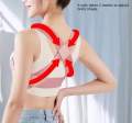 Posture Elastic Correction Brace, Breathable Adjustable Hunchback Corrector, High Tensile Cross Strap Invisible Orthotics Back Correction Strap for Students / Teenage / Adults. 