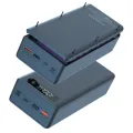 Detachable QC3.0 PD LCD Display DIY 16x18650 Power Bank Battery CASE, (Without Batteries), Detachable design. 