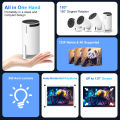 Tech Infinite Smart Projector MA300 4K Input Android 11 Dual WIFI 7800 lumens 260ANSI BT5.0 1280*720P Home Cinema Outdoor Indoor Portable Projector With Apps Built-in, With Wi-Fi and Bluetooth Connection. 