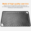 (Preorder) 【winnereco】16.5X9.5 Inch Cast Iron Griddle Rectangular Griddle Pan Skillet for Gas Stovetop Oven Or Open Fire for Camping Roasting. 