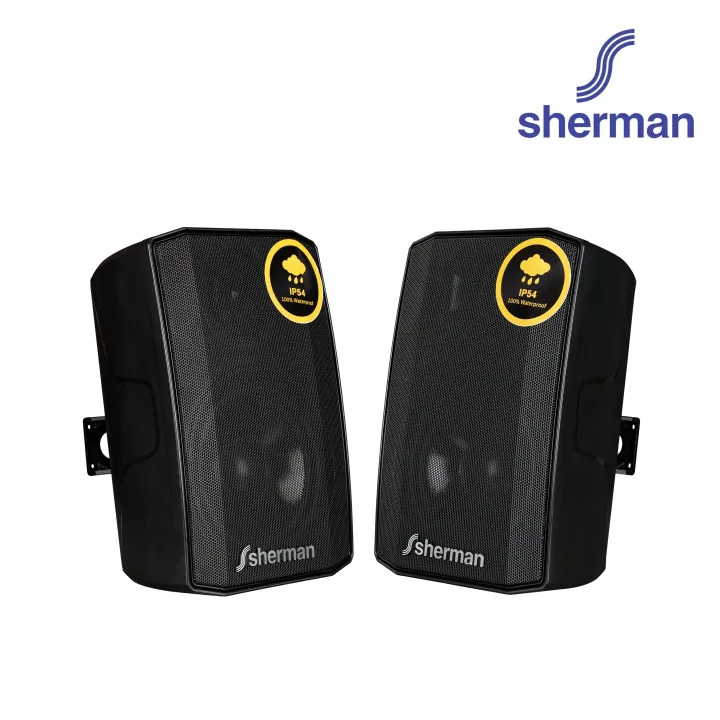 (Preorder)%20Sherman%206.5%20inch%20wall%20mount%20speaker%20set,%20model%20SN-60%20(black)%20-%20Image%202