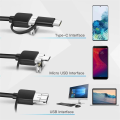 (Preorder)[OBD Club] Mini USB Endoscope Waterproof HD Borescope 6LED Mobile Phone Inspection Snake Camera For Smart Phone PC 1M Soft Wire. 