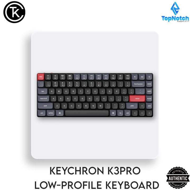 Keychron K3 Pro RGB  Wireless Mechanical Keyboard / Keychron K3Pro RGB Wireless Mechanical Keyboard / Keychron K3Pro Bluetooth Mechanical Keyboard/ Low Profile Keyboard / Keychron K3 Pro Red Switch