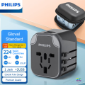 Philips Conversion Plug Global Universal  Travel Consent Converter USB Socket. 