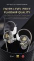 QKZ AKX IEM Monitor Level Headphone Transparent In-Ear Wired Earbuds With Mic HiFi Bass Stereo Music Earphone AUX 3.5MM. 