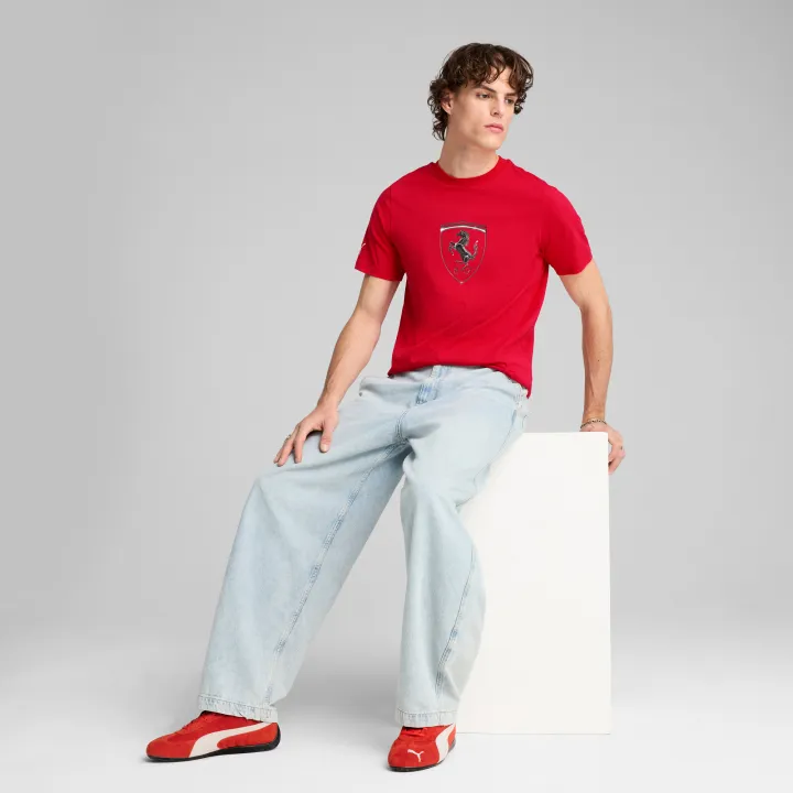 (Preorder)%C2%A0PUMA%20AUTO%20-%20Men's%20Scuderia%20Ferrari%20Race%20Tonal%20T-shirt,%20Red%20-%2063018902%20-%20Image%203