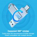 OSCOO CU002 OTG USB 3.2 Gen1 Flash Drive (Silver). 