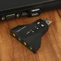 7.1 external independent USB sound card for the game users to bring a new experience.The virtual USB 7.1 channel sound adapter. 