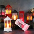 Flameless and Smokeless Acrylic Antique LED Hurricane Lantern Lamp and Wall Hanging Led Candle Light Holder. 