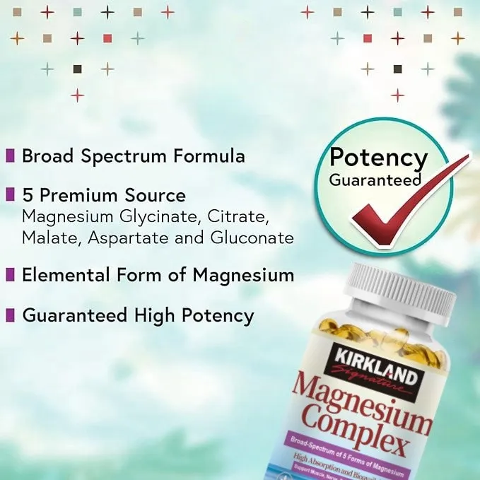 (Preorder)KIRKLAND%20Magnesium%20Complex%20Capsule%20Magnesium%20supplement%20500mg%20for%20sleep%20and%20relaxation,%20stabilizes%20mood%20-%20Image%206