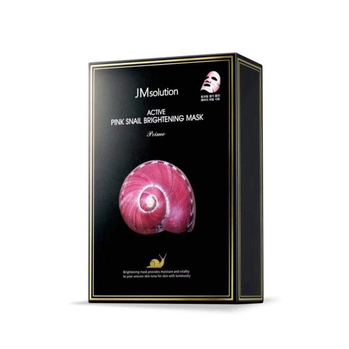 Jm Solution Mask Shell JMSOLUTION ACTIVE PINK SNAIL BRIGHTENING MASK | Shop.com.mm
