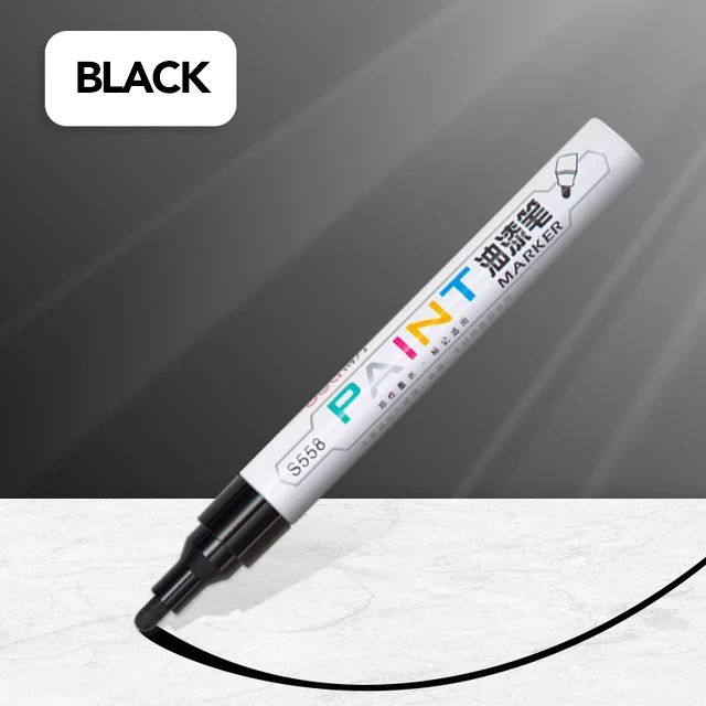 Deli Makers | Oil Paint Pen 2.0mm | Graffiti Pens | Waterproof Permanent | Color Art Supplies Drawing DIY