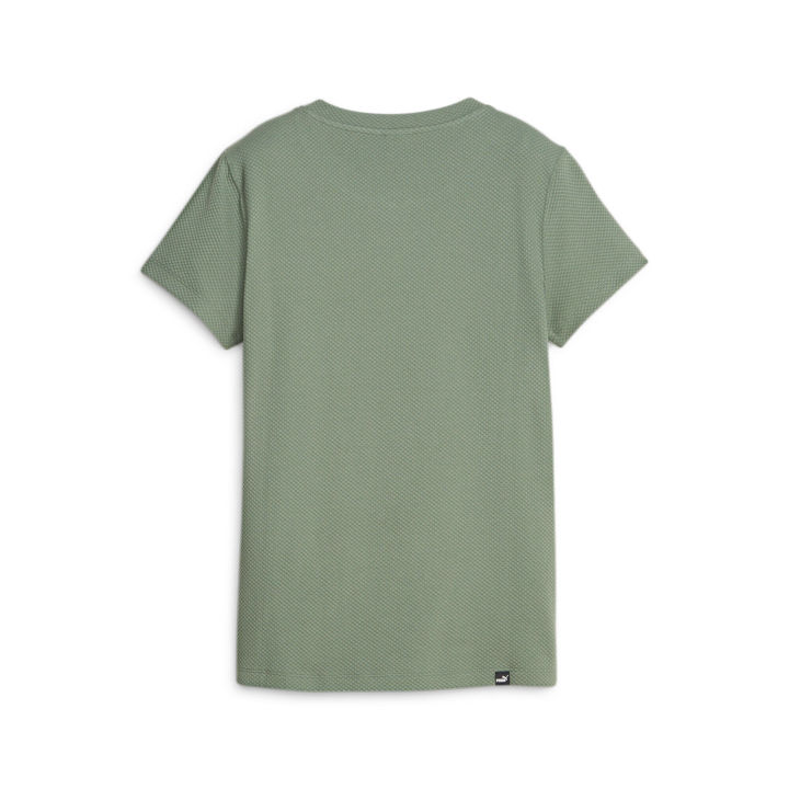 (Preorder)%C2%A0PUMA%20Basics%20Women's%20Structured%20T-Shirt%20HER%20Green%20-%20Image%205