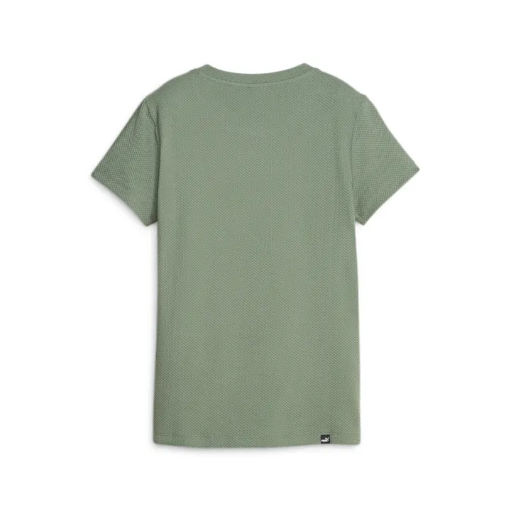 (Preorder)%C2%A0PUMA%20Basics%20Women's%20Structured%20T-Shirt%20HER%20Green%20-%20Image%205