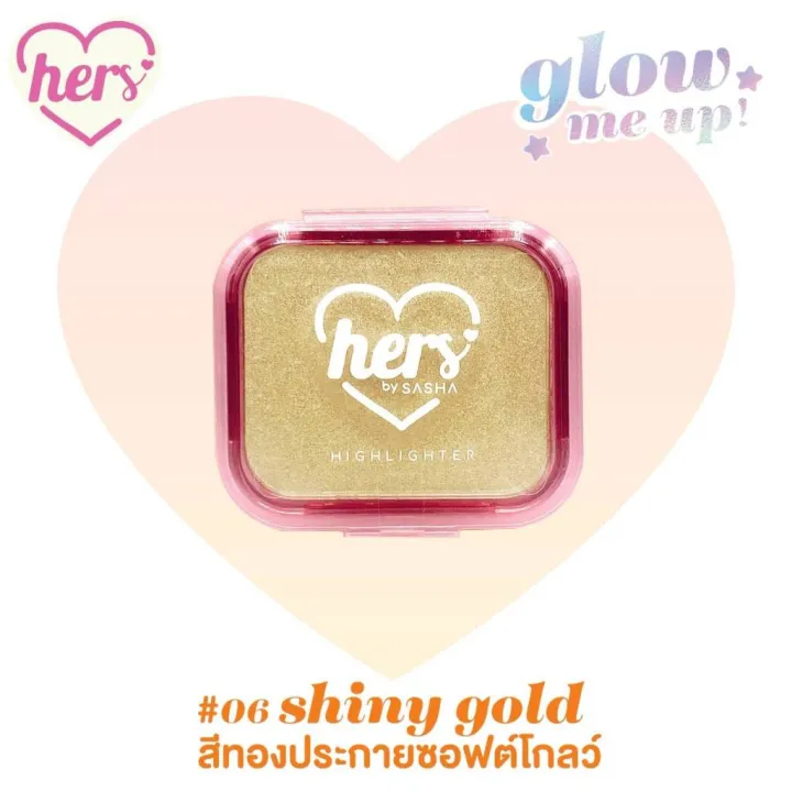 (Preorder)Sasha%20Hers%20Me%20up%20Highlight%20Highlighter%20That%20Adds%20Shine%20to%20the%20Face.%20with%20Shimmer%20Texture%20Sparkling%20Glitter%20-%20Image%207