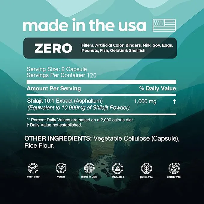 (Preorder)KIRKLAND%20GOLD%20GRADE%20Shilajit%2010000mg%20With%20Fulvic%20Acid%20&%20Minerals%20For%20Energy%20Boost%20-%20Image%208