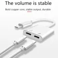 Dual Lighting Adapter For iPhone 7 8 X Splitter 2 in 1 Charger. 