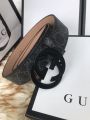 Coach Gucci GG Supreme Black Buckle Belt: Fusion of iconic stylish for refined sophistication, fashionable stylish. 