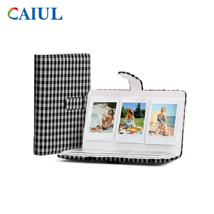 (Preorder)%20FujiFilm%20Photo%20Album%20mini%2011%20CAIUL%20Black%20and%20White%20Plaid%203-inch%2096-piece%20PU%20Color%20Oil%20Paint%203-inch%20-%20Image%204