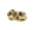 ရွှေရောင်ကော်လံပန်းခေါင်း Hexagon nuts with flange. 