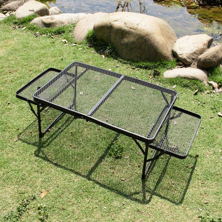 (Preorder)Size%20S%20Iron%20Grid%20Table%20With%20Wings%20HQZ-6040%20Strong%2090cm%20x%2040cm%20x25cm%20/%20Folding%2040x30x8CM%20%7C%20Burapha%20Camp%20-%20Image%206