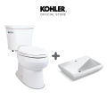 (Preorder) KOHLER (Exclusive set) KOHLER Wellworth concealed 2-PC toilet with Parliament vessel K-37884X-C-0/14715X-1-0. 