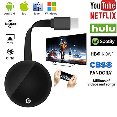 Tech Infinite G7s Wireless HDMI Dongle Receiver 1080P with Miracast Airplay DLNA for Android IOS Mac Wireless HDMI DONGLE Chrome Cast Anycast / HDMI WIFI Dongle / Receptor / HDMI De Tv Mira screen