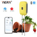 (Preorder) YIERYI Wireless Bluetooth Temperature and Humidity Detector, IPX5 Waterproof Smart Soil Graffiti Detector Supports Data Recording and Export for Nursery Potted Gardens. 