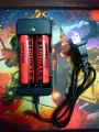 Li-ion Automatic Stop Battery Charger Adapter (Dual slots 18650/22650/26650 battery). 
