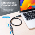 (Preorder) Vention Cat7 Ethernet Network Cable High Speed ​​10Gbps Male to Female 1 Piece IPW. 