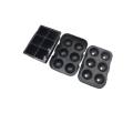 6 Cavity Round/Square Ice Cube Maker Silicone Ice Ball Maker Ice Cube Tray Mold Forms Food Grade Mold. 