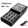5V 3.5A 2.1A 12Port Multi USB Charger USB Charging Station Dock Intelligent Fast Charger. 