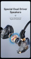 HiFi Wired Headphones with Microphone Noise-Cancelling Dynamic Earphones In Ear Earbuds Bass Headset. 