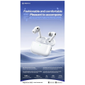Remax - PD-BT710 ANC+ENC Noise Cancelling Bluetooth Wireless Earbuds ( ANC+ENC ). 