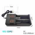 18650 26650 battery dual-slot charger dual-charge USB smart fast charge 3.7v-4.2V lithium battery charger. 