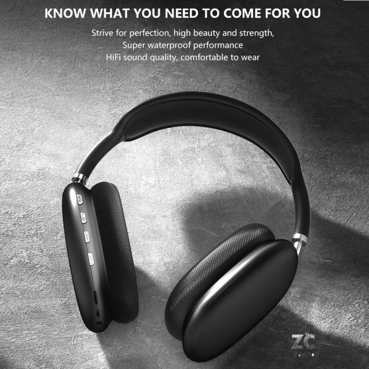 P9%20Wireless%20Bluetooth%20Headphones,%20HiFi%20Stereo%20Over%20Ear%20Headset%20with%20Microphone%20Sports%20Noise%20Cancelling%20Earphones%20for%20Travel/Home/Office%20(Black)%20-%20Image%203