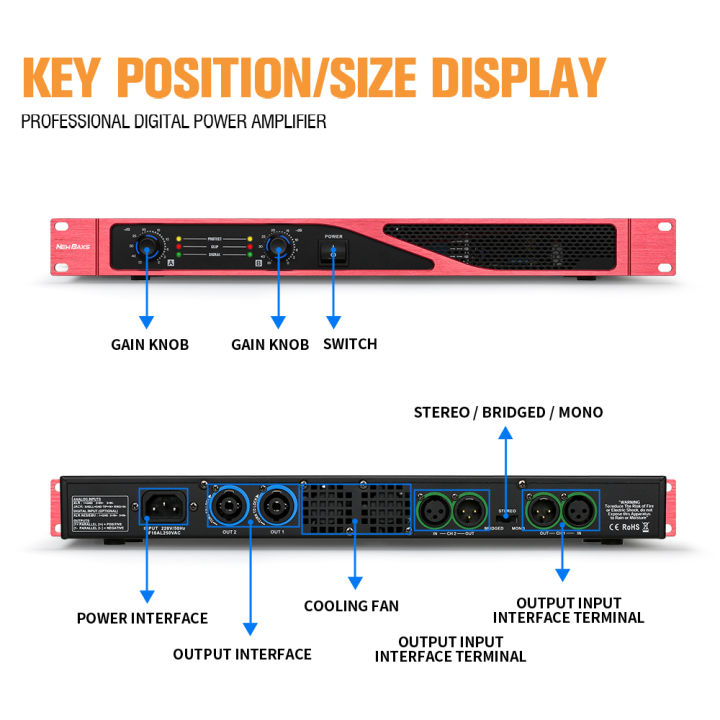 (Preorder)Newbaxs%20XM-200%20professional%20amplifier%20550W%20*%202%20numbers%20pure%20home%20level%20small%201U%20slim%20amplifier%20-%20Image%207