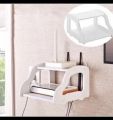 Tochange Hollow Carved Wall Mount Set-Top Box Storage Shelf Environmentally Friendly Wood-Plastic Board Mount WiFi Router Telephone Shelf Wall Floating Shelf For Living Room. 