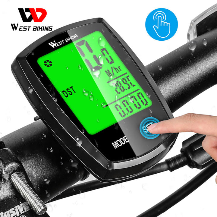 (Preorder)West Cycling Bicycle Computer Wired S Speedometer Odometer Waterproof LCD Backlight Cycling MTB Bike Computer Stopwatch