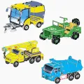 Golden Pyae_ Cartoon Cardboard Jigsaw Puzzle 3D Paper Model Building Kits diy House 3D Puzzle Toys for Kids Games Educational Toys Gifts (ကားကတ်ထူ). 