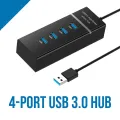 Usb3.0 Hub 4-Port High-Speed USB Splitter. 