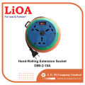 LiOA Hand-Rolling Extension Socket 5M (1 switch, 3 outlets). 
